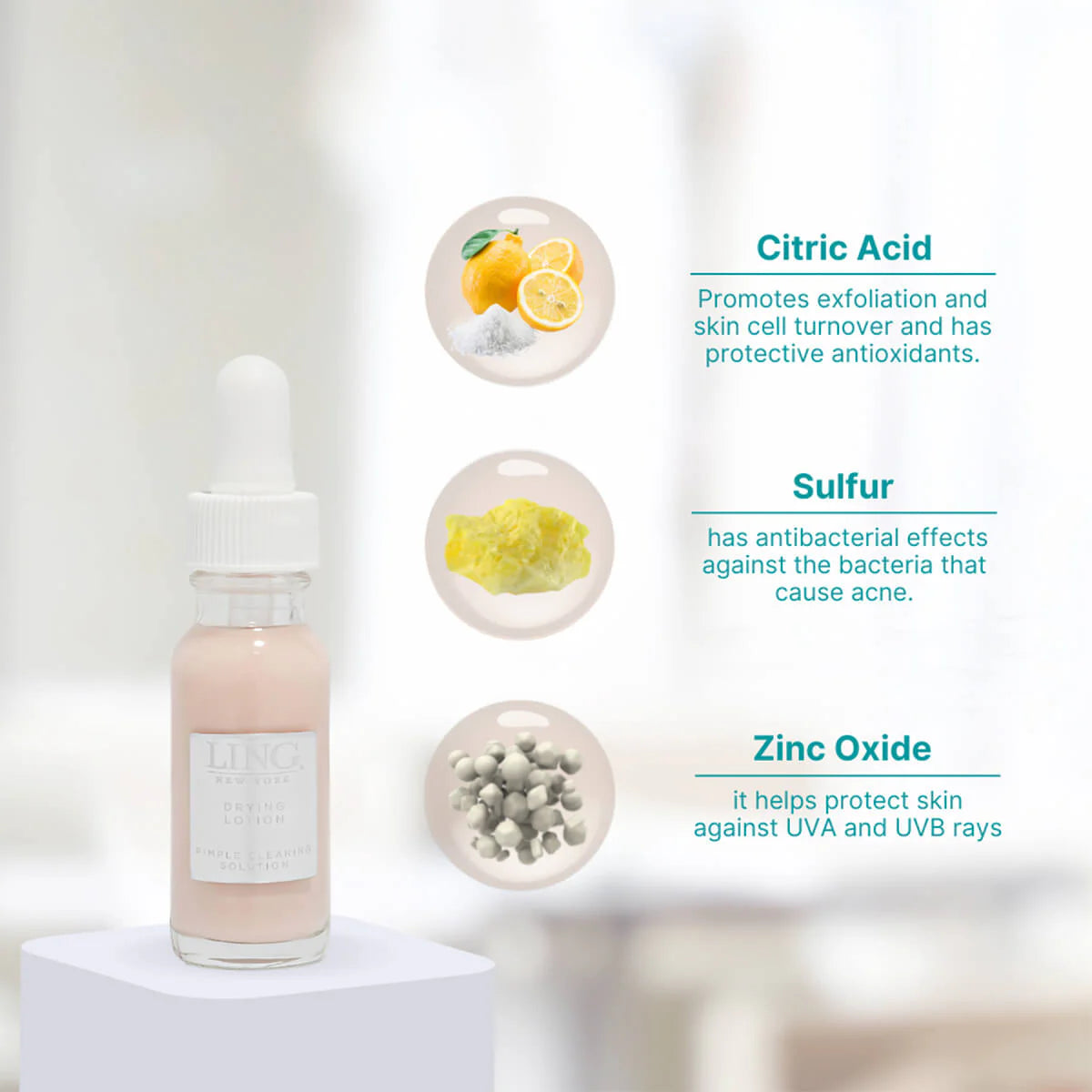 LING DRYING LOTION - 15 ML.