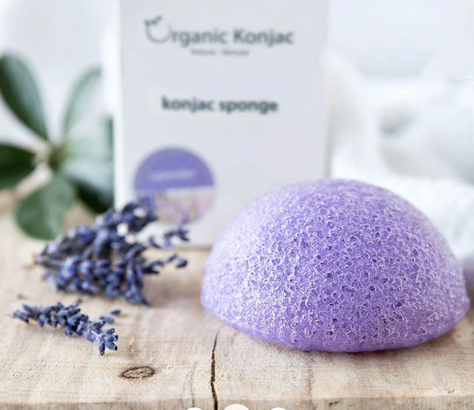 Organic Konjac Svamp Lavender - Sart, rød & stresset hud