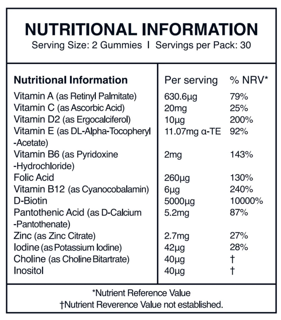 UKHAIR Vitamins - 180g.
