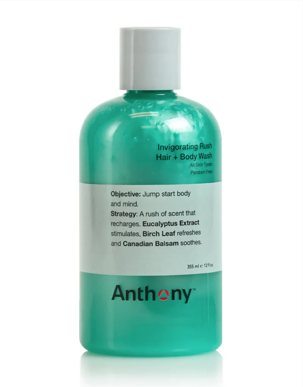 Anthony 2-i-1 Invigorating Rush Hair + Body Wash - 355 ml.