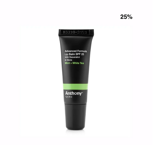 Anthony Mint + White Tea Advanced Formula SPF 25 Læbepomade – 7g
