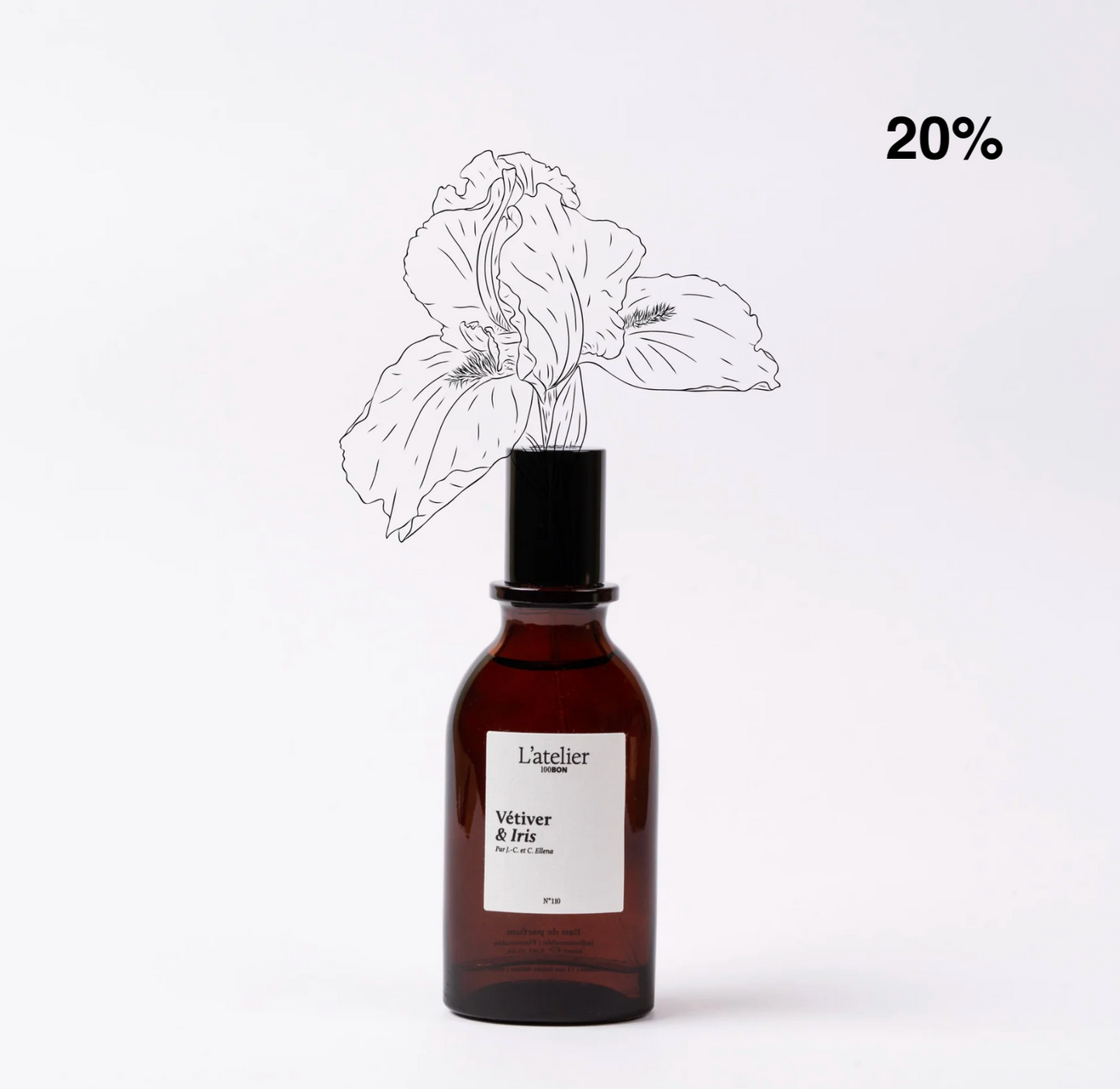 100BON - Vétiver & Iris - 30 ml. (Unisex)