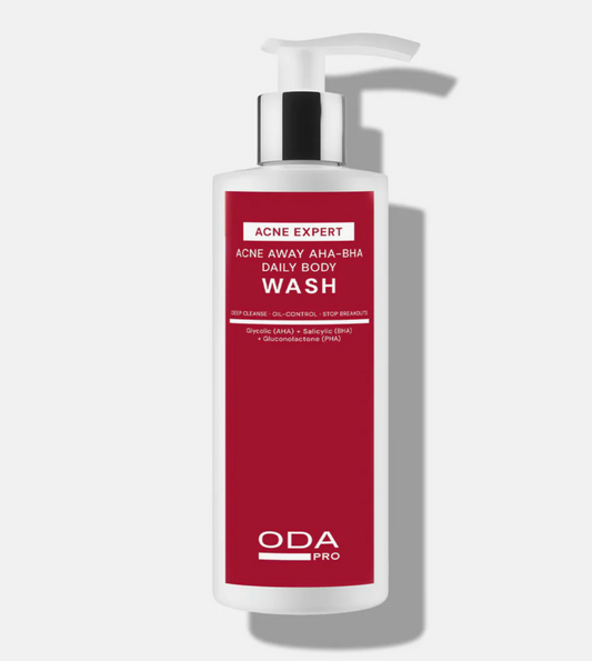 ODA Pro Acne Away AHA-BHA Daily Body Wash - 200 ml.