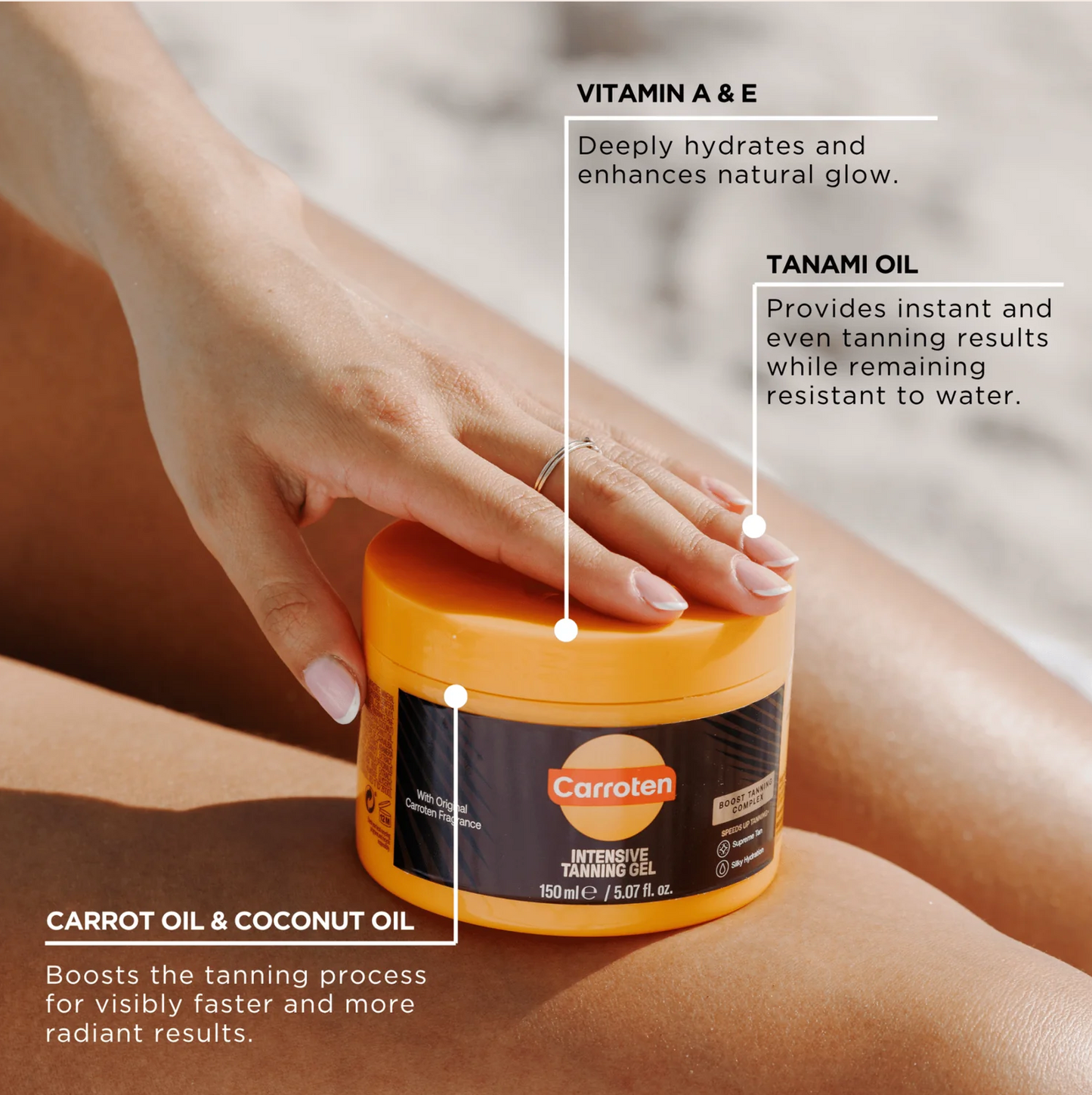 Carroten Intensive Tanning Gel - 150ml.