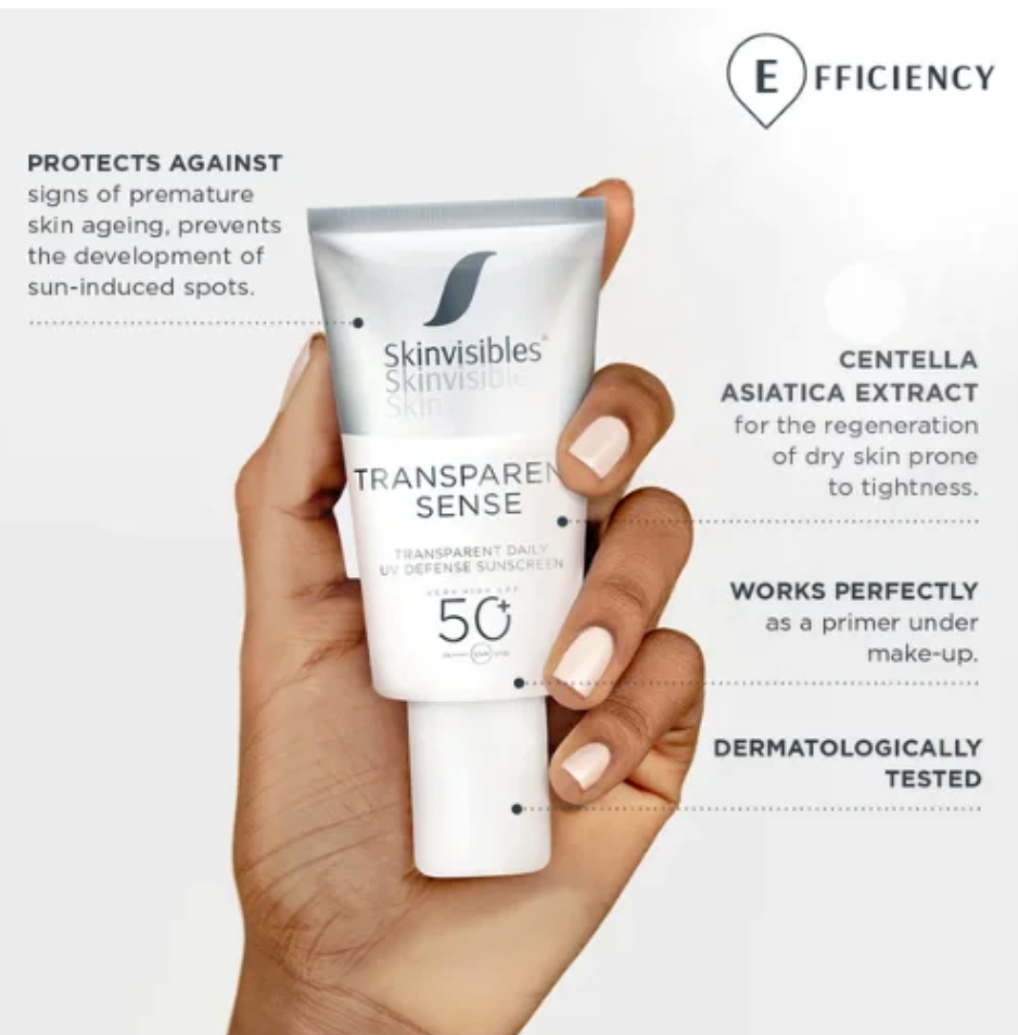 Skinvisibles Transparent Sense SPF50+ - 50 ml.